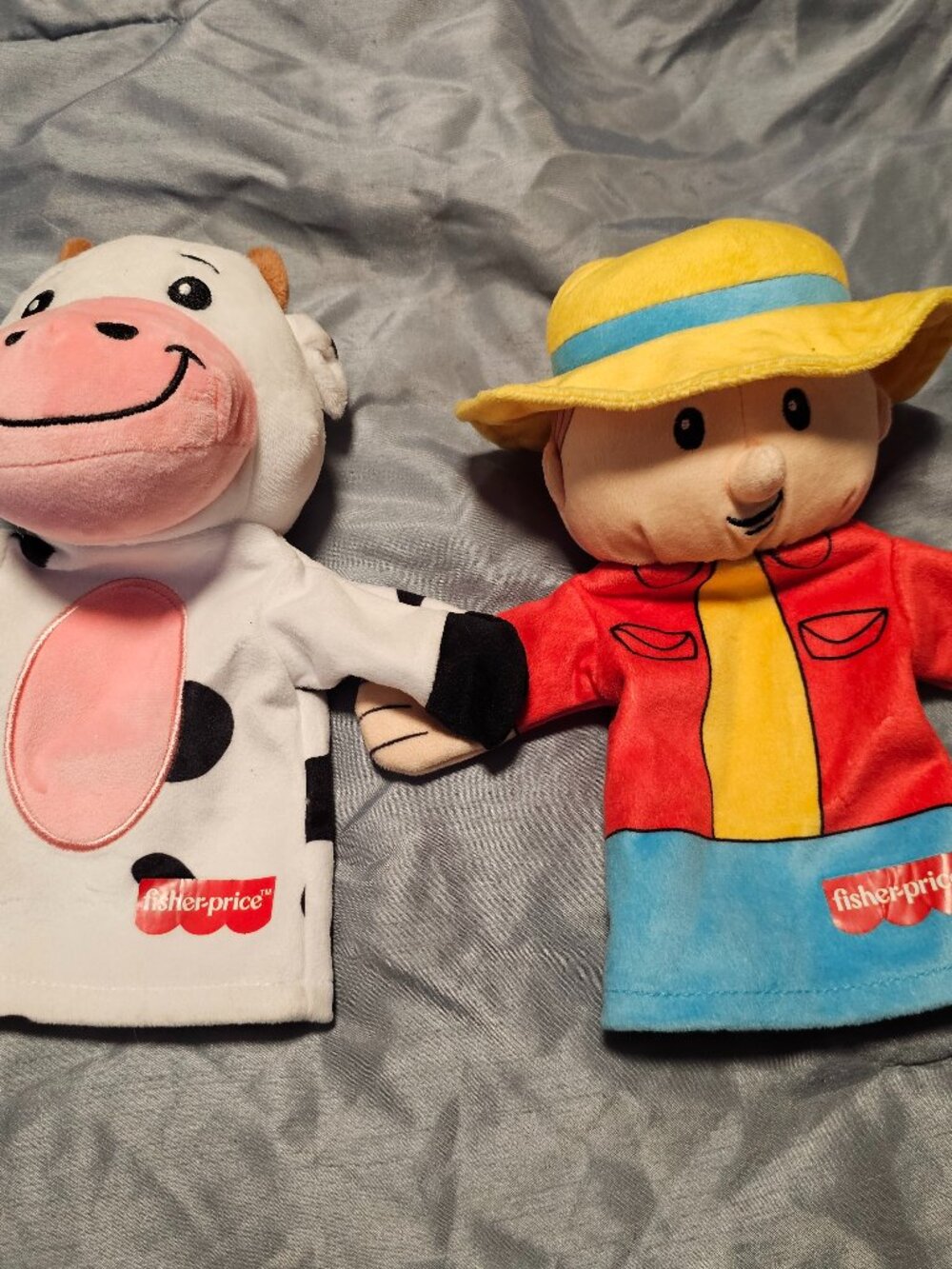 Fisher-Price Little People Cow and Farmer Puppet Theatre Set